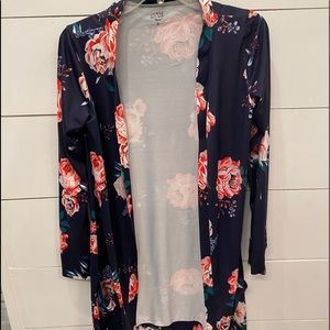 Womens Floral Cardigan Size 4-6